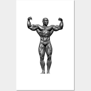 Oliva Front Double Biceps Posters and Art